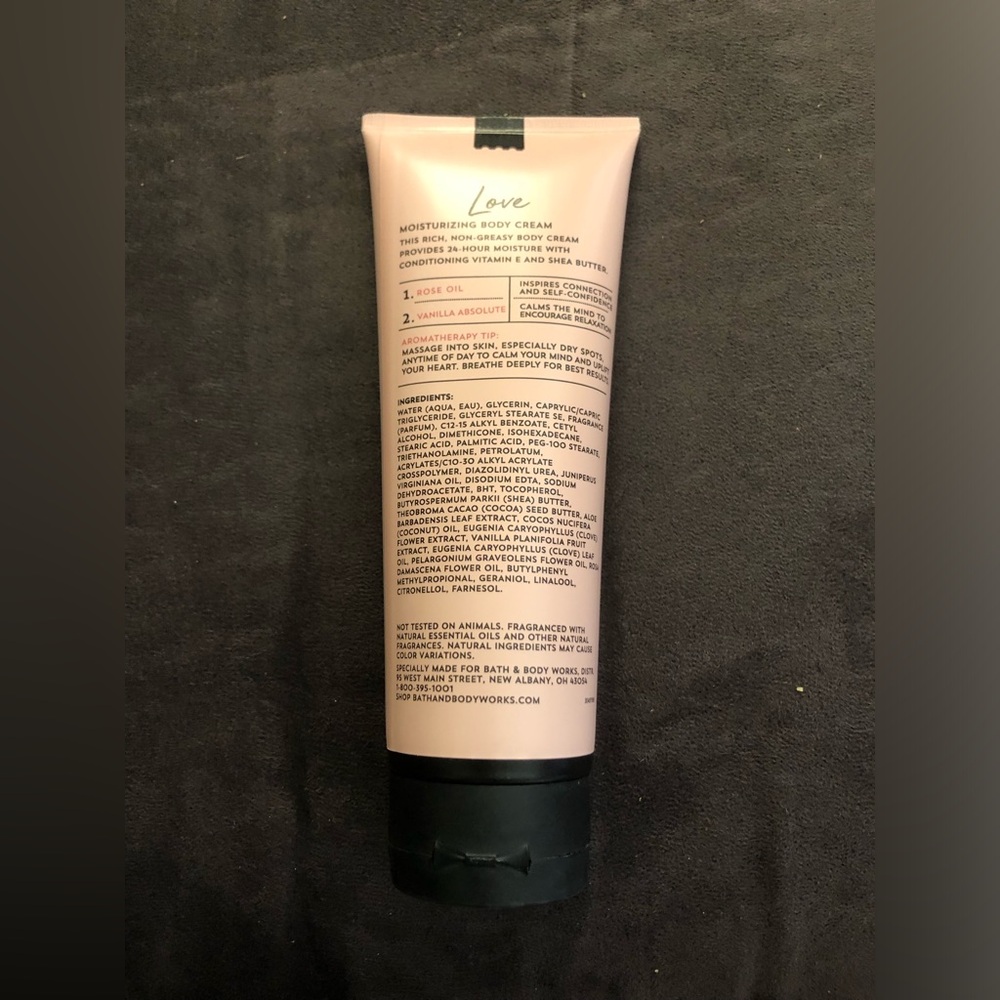 Bath & Body Works Love Aromatherapy Moisturizing Body Cream - Rose and Vanilla - Picture 2 of 2